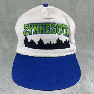 Vintage Zynnesota Minnesota City Hat Cap Rope Snapback Blue Minneapolis